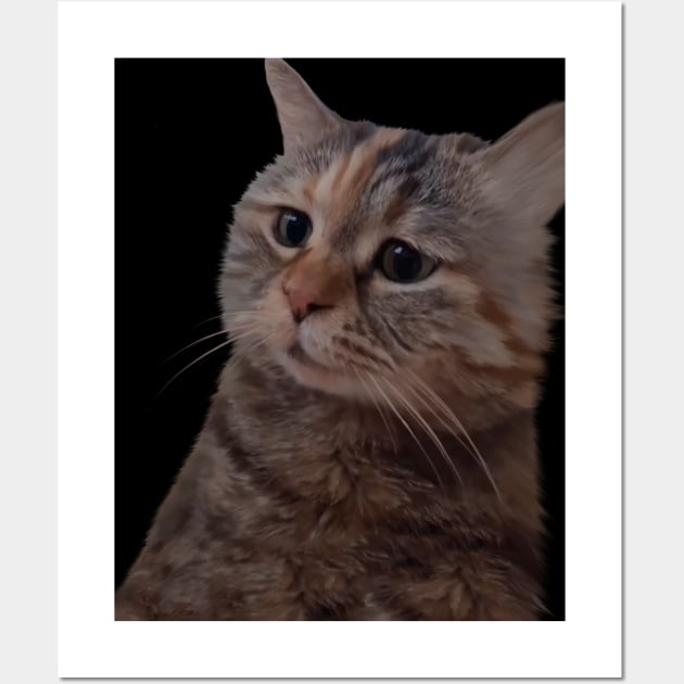 Adorable kitty meme Wall Art by PrimeStore